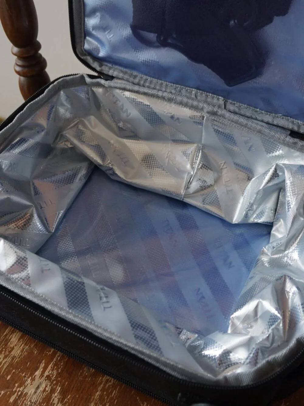 Titan by Arctic Zone Expandable Black Insulated Lunch Box
